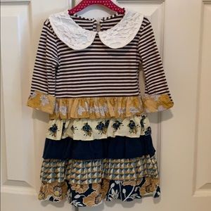 Persnickety boutique girls ruffle dress 3T